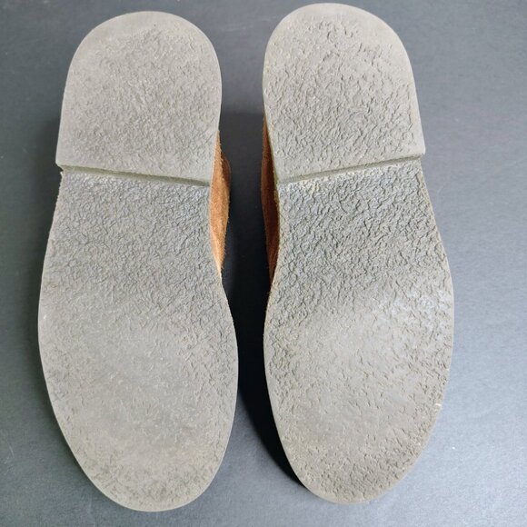 Leonardo Shoes Desert Boots Size 40 Beige Suede Leather Hand Made Italian Brown - Picture 6 of 10